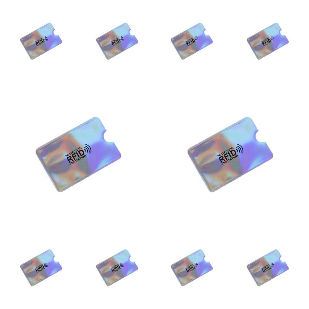 10 шт. алюминиевая фольга NFC блокирующий чехол считыватель замок ID карта коробка анти RFID держатель карты на открытом воздухе