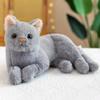 Lifelike Cat Plush Toy - Posing Kitten Doll for Home Decor & Gifts