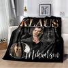 3D Klaus Mikaelson printed blankets picnic blanket Warm Flannel blankets Soft and comfortable blanket bed linings Birthday Gift
