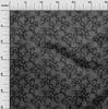 oneOone Cotton Flex Gray Fabric Dotted Floral Diy Clothing Quilting Fabric Print Fabric By Yard 40 Inch