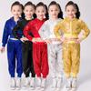 Unisex Children's Sequin Dance Costume - Cheer, Jazz, and Hip-Hop Outfit