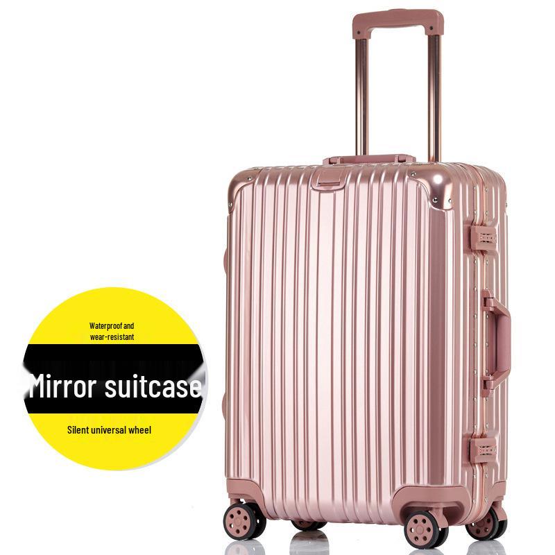 Ultralight Aluminum Frame Trolley: 20-Inch Carry-On & 24/26/29-Inch Large Capacity Travel Suitcases