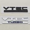 3D VTEC TURBO Emblem Badge Car Rear Trunk Decal Sticker For Honda Civic 10th 11th Accord CRV Fit City Auto Styling Accessories ako256