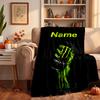 monster Custom Flannel Blankets Soft Warm Cozy Throws for Home Decor Holiday Gifts