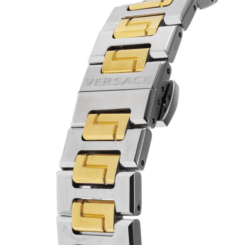 Часы Versace Dilos Swiss Quartz VEQU01423 Черно-золотой циферблат Нержавеющая сталь Сапфировое стекло Наручные часы