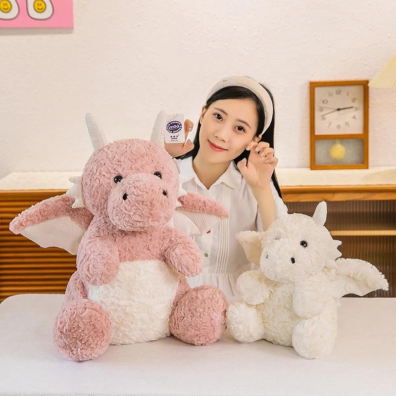 Green Little Flying Dragon Plush Toy Cloth Doll Dinosaur Soft Stuffed Animal Sleeping Pillow Cushion Kids and Girls