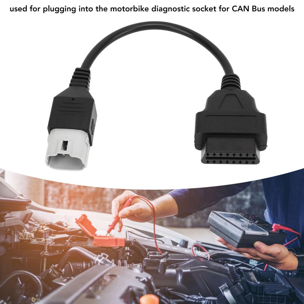 Кабель OBD2 6pin OBDII Test Диагностический разъем Замена кабеля-адаптера для мотоцикла Suzuki