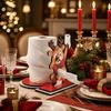 Santa Claus Tissue Holder Christmas Roll Paper Standing Rack Kitchen Towel Rack Kitchen Desktop