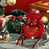 With Small Bell Christmas Cloth Bag Velvet Christmas Gift Bag Xmas Presents   New Year