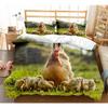 Пододеяльник с курицей King Queen Size, комплект постельного белья с милым рисунком курочки для детей, подростков, взрослых, животных на ферме, мягкий полиэстеровый чехол