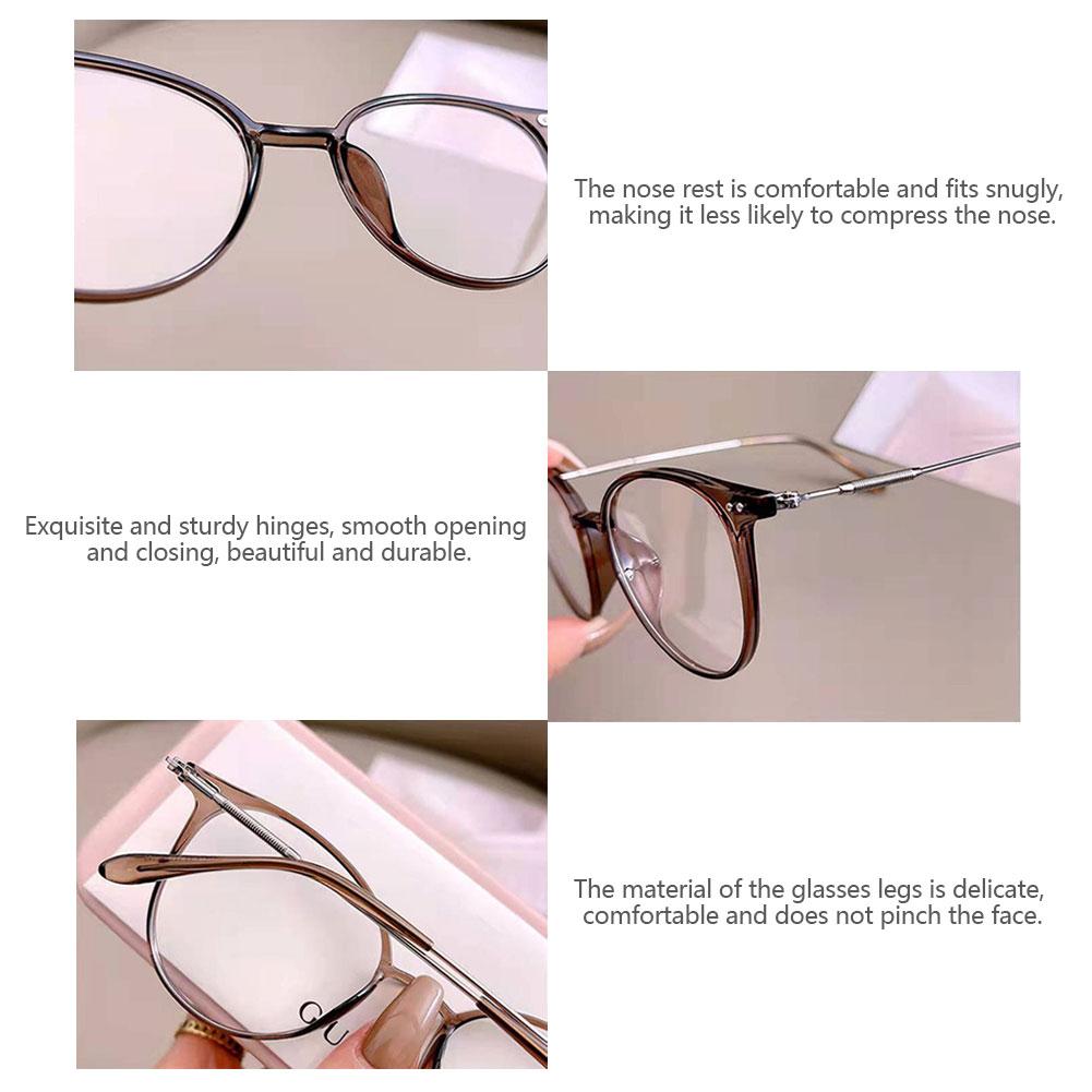 Color Changing Anti Blue Light Glasses Circular Glasses Frame Comfortable Outdoor Sunglasses For Women