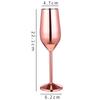 220Ml Stainless Steel Goblets Red Wine Glass Juice Drink Champagne Goblet Party Barware Kitchen Drinkware