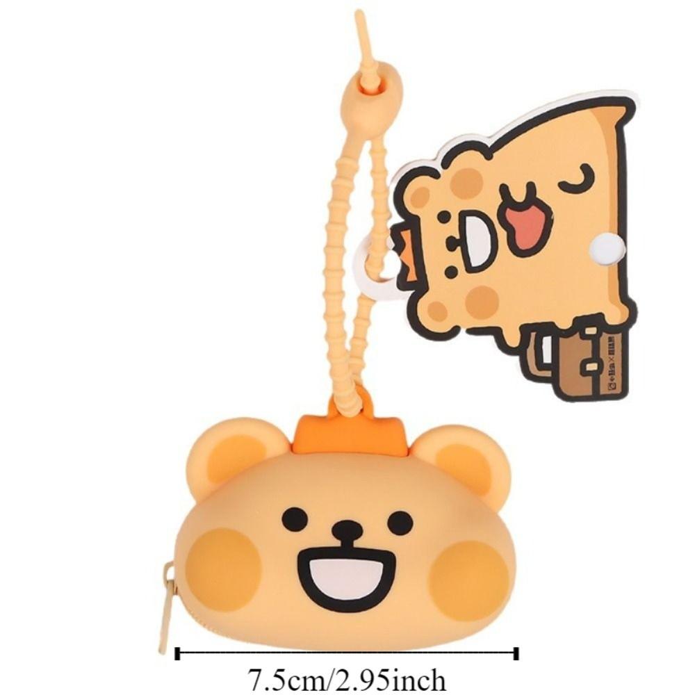 Wallet Mini Silicone Key Bag Key Case Cartoon Earphone Storage Bag Children Girl