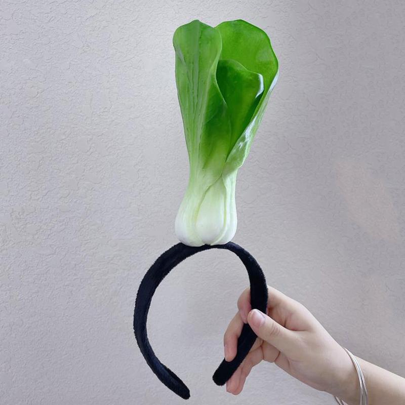 Забавный имитация фруктов, овощей, обруч для волос, повязка на голову в виде хлеба, моркови, банана, перца, головной убор на день рождения, косплей, Хэллоуин