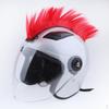 Motorcycle Skinhead Wig Punk Helmet Mohawk Costumes Hairpiece Red