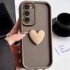 S 24 S24ultra S24plus Cute Love Heart Silicone Case For Samsung Galaxy S24 Plus Ultra S23 S22 S21 S20 FE 5g Women Matte Cover