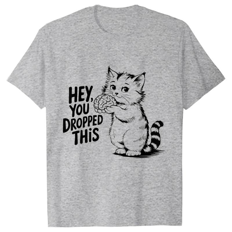 Camisas Grficas De Humor Y Satireropa Feunisexina Camisetas Divertidas Para Mujer Ropa Esttica Con Diseo De Gato Y Cerebro