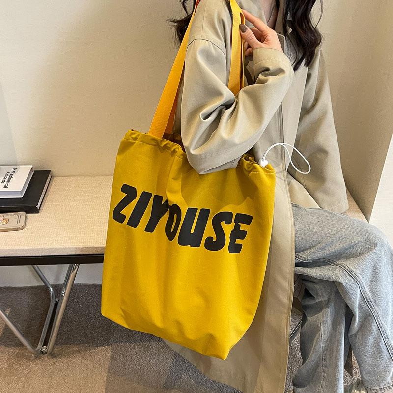 Женская сумка Большая вместительная сумка через плечо с буквенным принтом Большая сумка