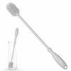 Uervoton Silicone Bottle Brush, 30.5cm Long Handle, Antibacterial, for Cleaning Bottles, Cups, Stainless Steel Bottles, and Plastic Bottles, Cleaning