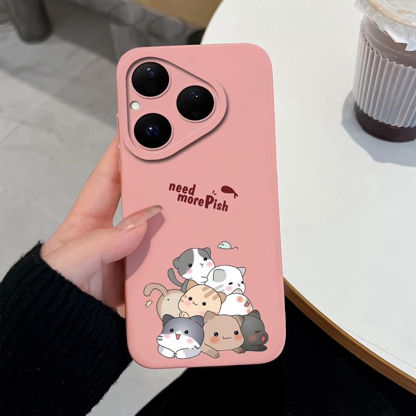 Чехол для телефона Huawei Pura 80 Pro Nova Y70 Y90 Y61 Y72 4E 5T 6 7 8 9 SE с милым узором совы, мягкий силиконовый противоударный защитный чехол на заднюю панель для Huawei Capa