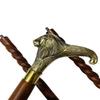 Antique Style Victorian Vintage Designer Brass Handle Cane Wooden Walking Stick