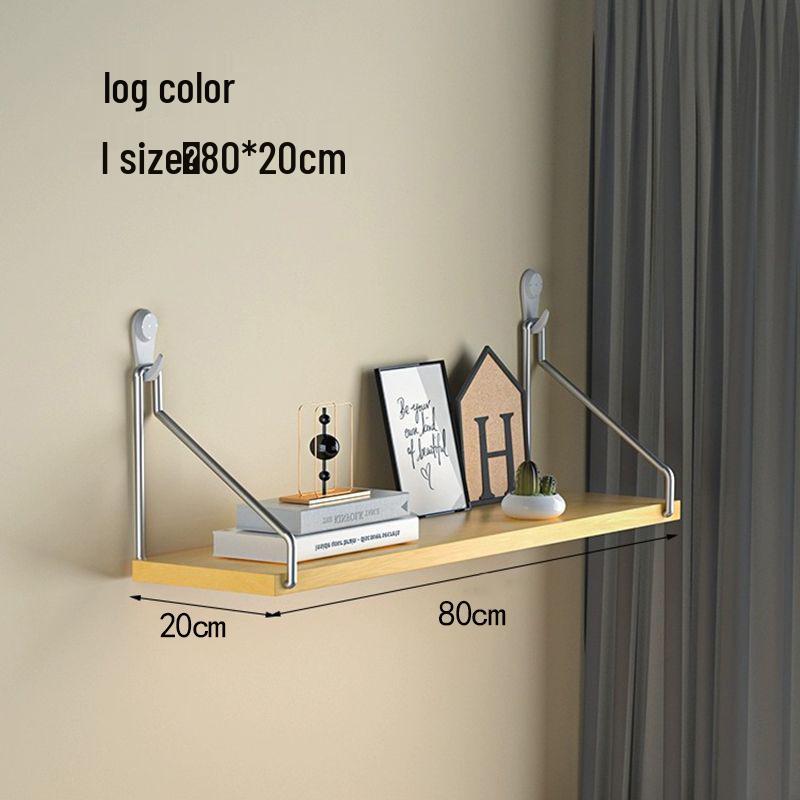 Настенная железная полка для хранения без сверления для декора ТВ, гостиной или спальни.