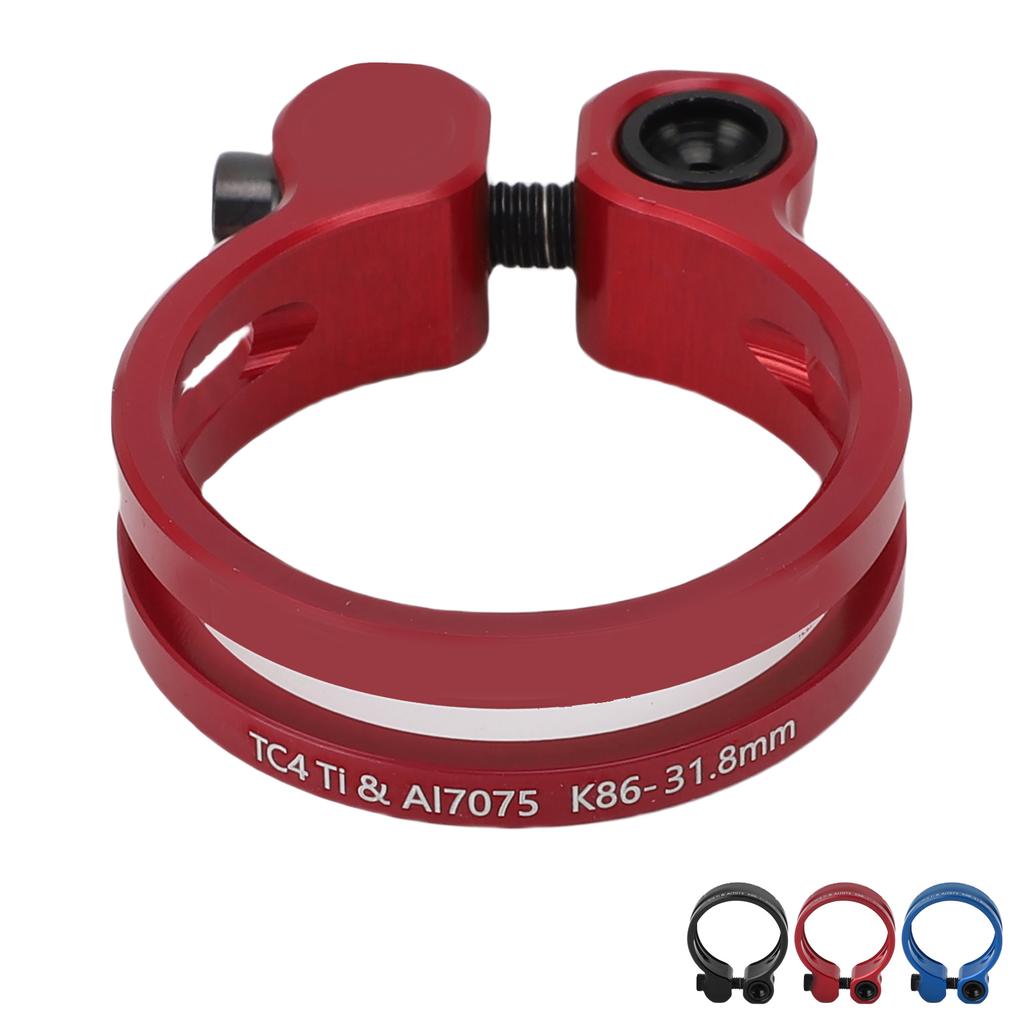 31,8 мм Зажим подседельного штыря велосипеда Алюминиевый сплав Полый Зажим подседельной трубы для горного дорожного велосипеда