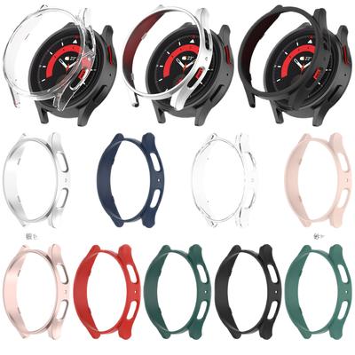 Полый защитный чехол из ПК для Samsung Galaxy Watch 5 pro 45 мм 40 мм 44 мм Рамка Жесткая крышка Печать Защитные чехлы-накладки Бампер