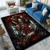 Dark Demon Rug Ideal for Reading Room, Multi-purpose Office Chair Sofa Carpet, Anti-slip Printed Home Area Rug