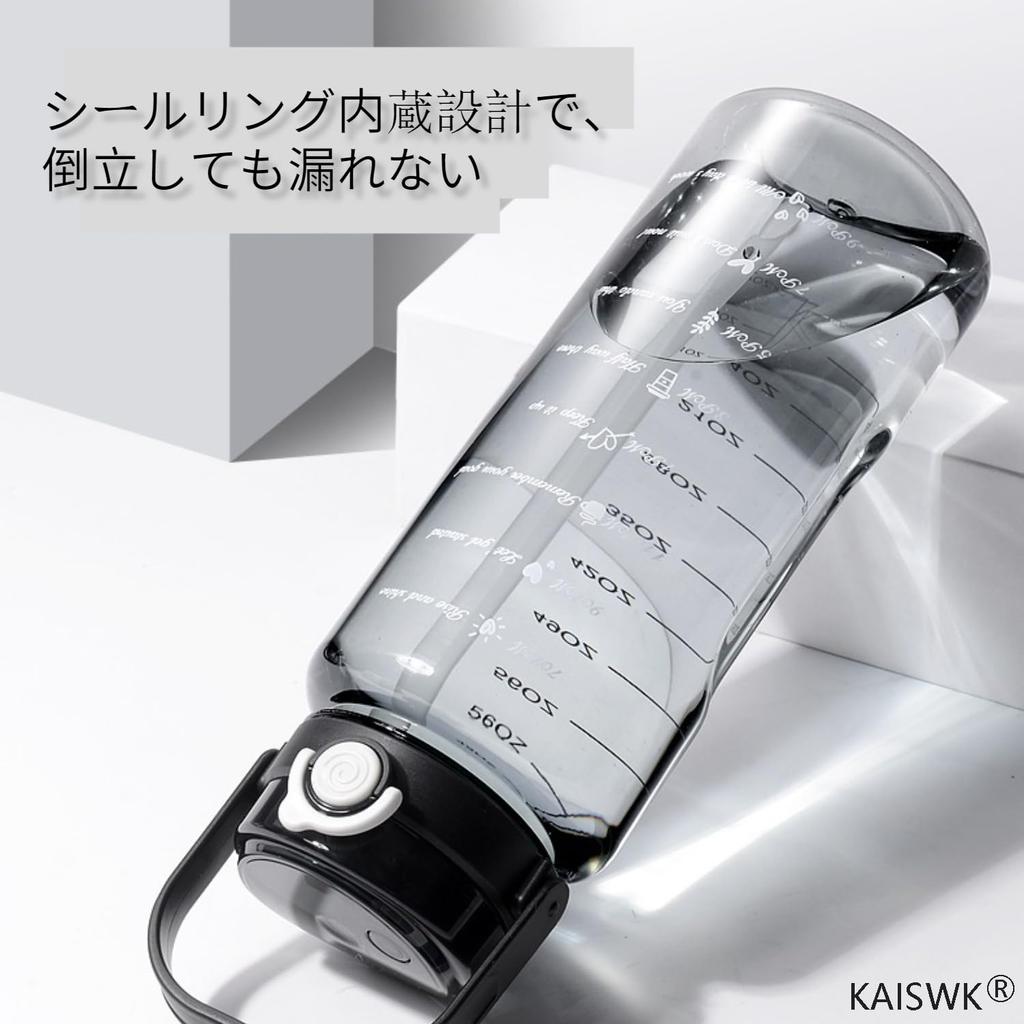 Бутылка для воды 2000 мл, большая емкость, портативная спортивная бутылка для воды с трубочкой, 2-сторонняя, со шкалой уровня воды, не содержащая бисфенол А, пластиковая бутылка для воды