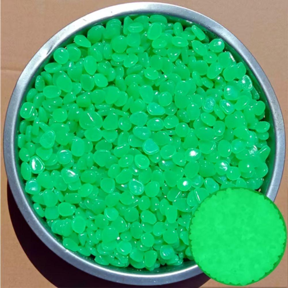 400Pcs Resin Glow in The Dark Garden Stones Waterproof Night Guide Pebbles Garden