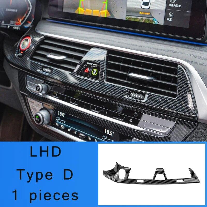 LHD для BMW 5 серии G30 G31, центральный подлокотник из углеродного волокна, крышка ящика для хранения, положение шестерни, панель, декоративная крышка, автозапчасти