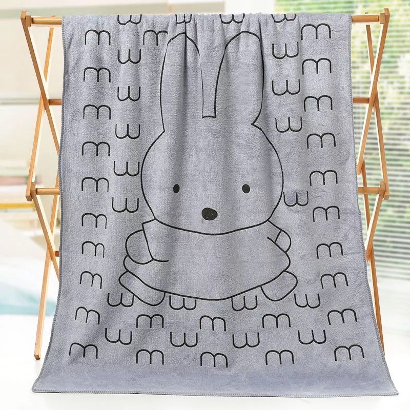 Household Towel Super Absorbent Bath Towel Cute Cartoon Big Towel Bath Towel Set Fabric Is Soft and Does Not Shed Hair and Strong Water Absorption