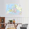 French Map Background-European Continent-Political Distribution,Wall Decor,Geographical Tool,Tourism Tools
