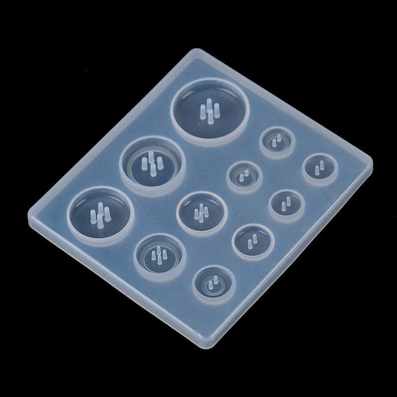 DIY силиконовая форма для изготовления ювелирных изделий для ожерелья из смолы, пуговица, форма для рукоделия