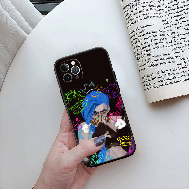 Чехол для телефона ED4 Arcane Jinx для iPhone 6 6s 7 8 11 12 13 14 15 XS Pro Max XR X SE Samsung S20 S21 S22 S23 S24 FE Ultra Plus Lite S21S A55