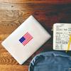 250 шт./рулон, наклейки с американским флагом, синие, красные, белые, полосатые, со звездами, флаг США, Sicker, устойчивые к атмосферным воздействиям, медные, самоклеящиеся, глянцевые наклейки, июль