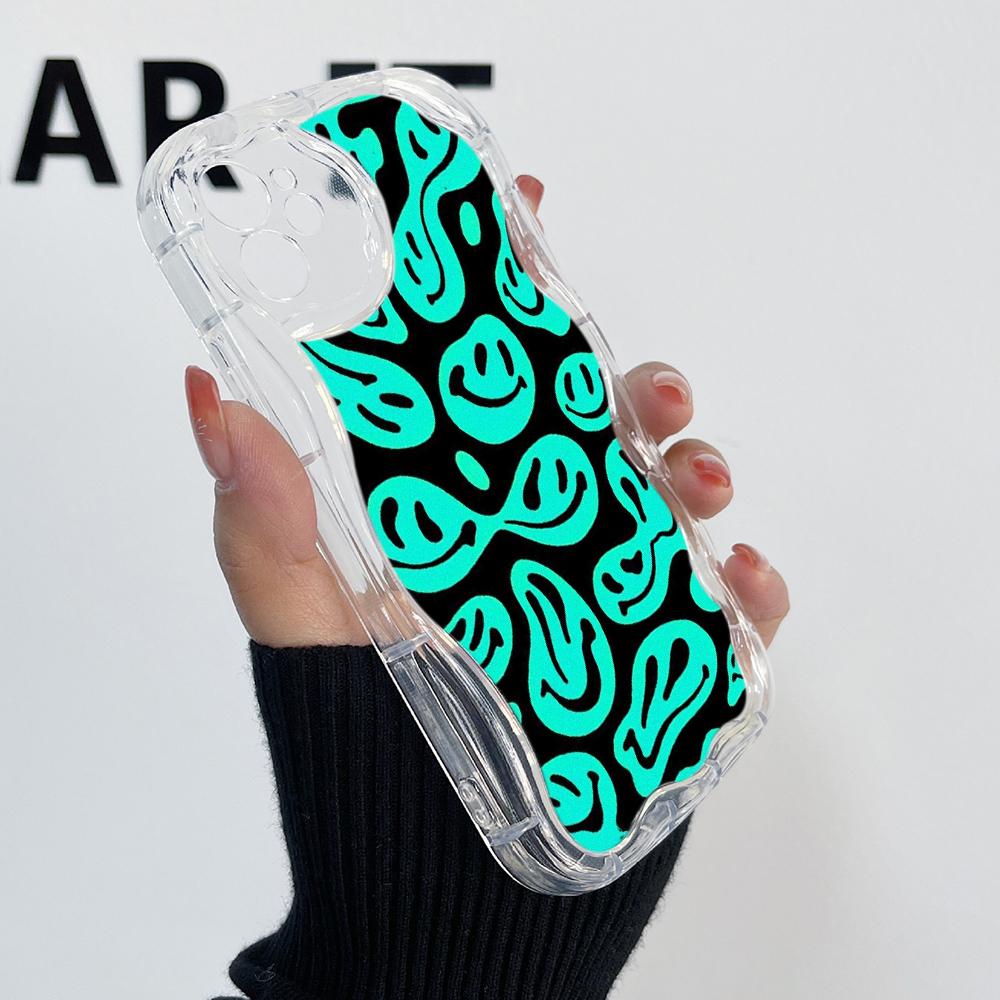 Ae88 Lovely Smiley Art Protective Phone Cases for Samsung S23 S24 Ultra A55 A14 A25 A13 Infinix Hot 40 Pro Tecno Spark 20C Wave TPU Back Cover