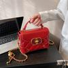 New Bag Women's Bag Fashionable High-end Design Trend Versatile Small Square Bag Single Shoulder Oblique Span Bag
