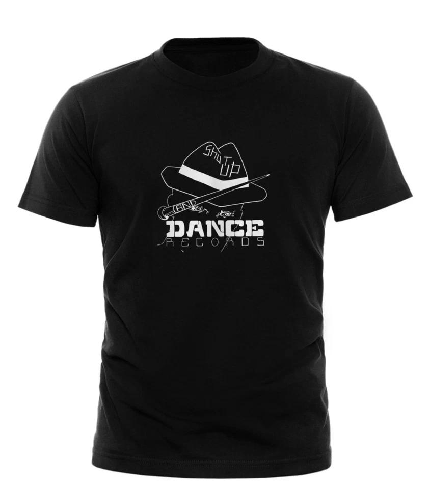 Shut Up and Dance Футболка лейбла Заткнись и танцуй Рейв Хаус Джангл Брейкбит Хардкор