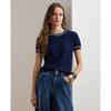 Свитер с коротким рукавом Lauren Ralph Lauren двухцветный Wmlrswesn820192400