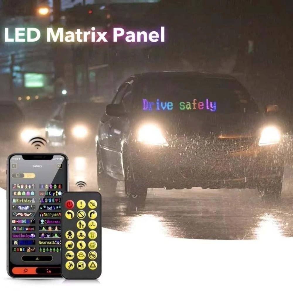 RGB LED Автомобильная светодиодная панель для DIY, Гибкий пиксельный экран для DIY, Глазной знак для грузовика