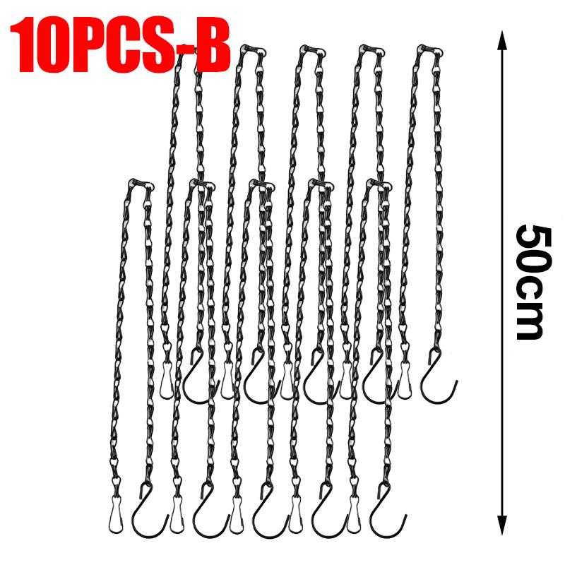 Heavy Duty Hanging Chains With Hooks For Plants Flowers Pot Basket Replacement Indoor Outdoor Metal Chains Hangers Wholesale