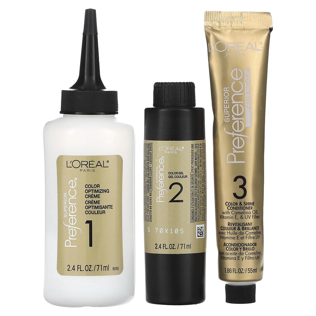 L'Oréal, отличное предпочтение, светлый цвет, не выцветающий цвет, средне-коричневый нет. 5, 1 раз