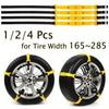 1/2/4 Pcs TPU Auto Tire Snow Chains Anti-Skip Belt Safe Driving for Snow Ice Sand Muddy Offroad for Most Car SUV VAN Wheel