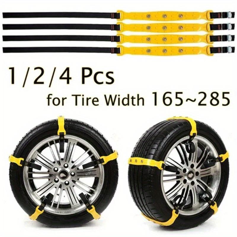 1/2/4 шт. ТПУ, автошины, цепи противоскольжения, противоскользящий ремень, безопасное вождение по снегу, льду, песку, грязному бездорожью для большинства автомобилей, внедорожников, фургонов, колес