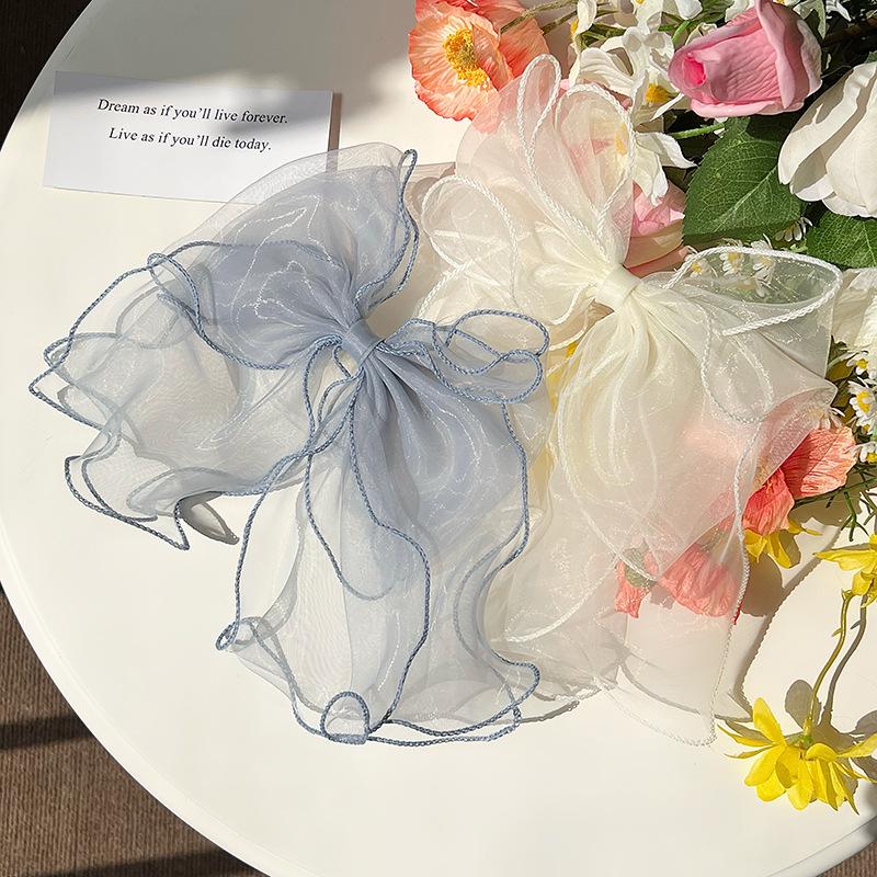 Белая фея принцесса заколка бант: Головной убор из лент в лесном стиле