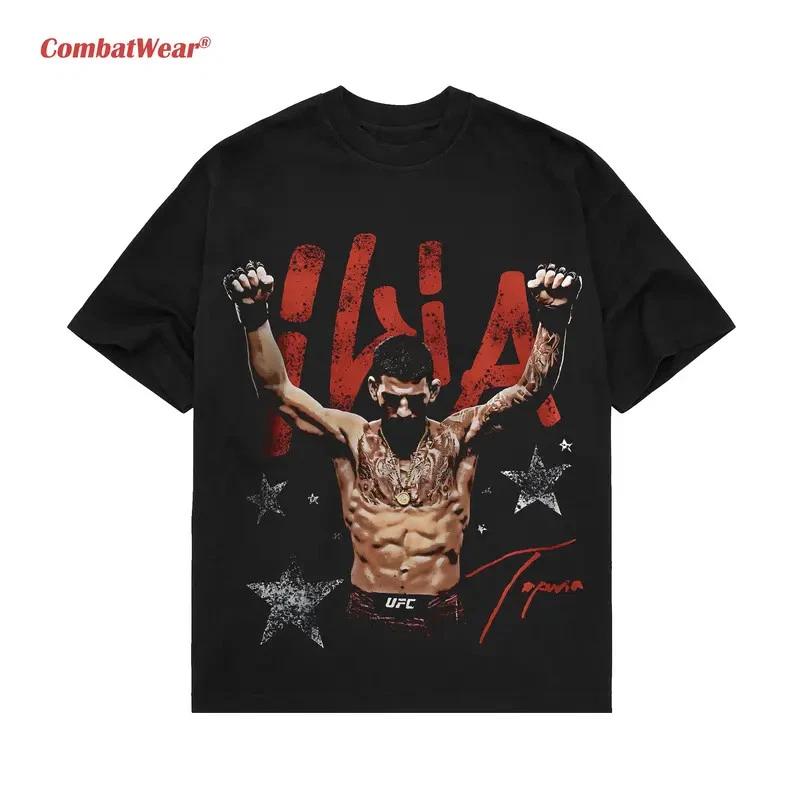 COMBATWEAR Футболка бойца Илии Топурии, Графическая футболка чемпиона по боксу