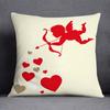 Наволочка для украшения дома на День святого Валентина с узором Купидона, квадратная наволочка, украшение для дома и офиса, наволочка