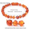 Children's Natural Baltic Amber Baby Bracelet - Irregular DIY Design